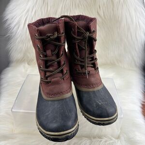 Sorel Slimpack Lace up Winter Boots Size 8